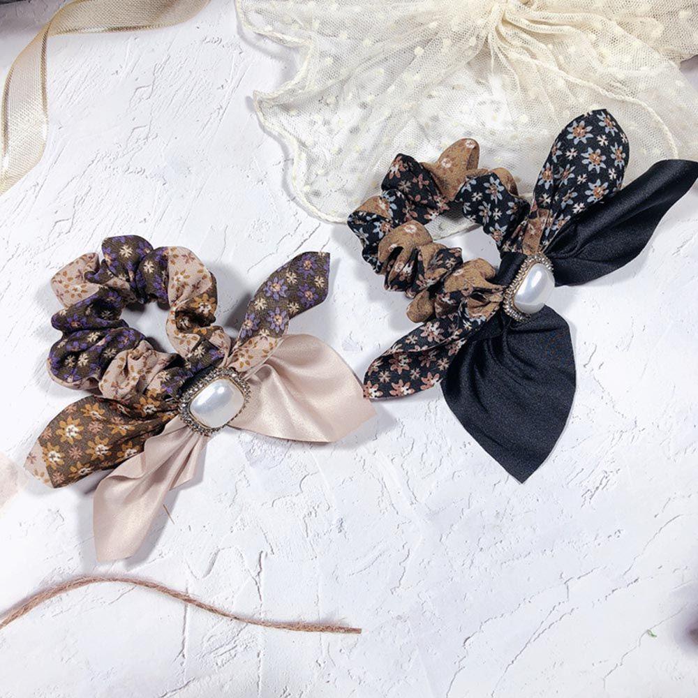 Dây Cột Tóc Ruy Băng Thắt Nơ Phong Cách Cổ Điển VANES1 Cho Nữ