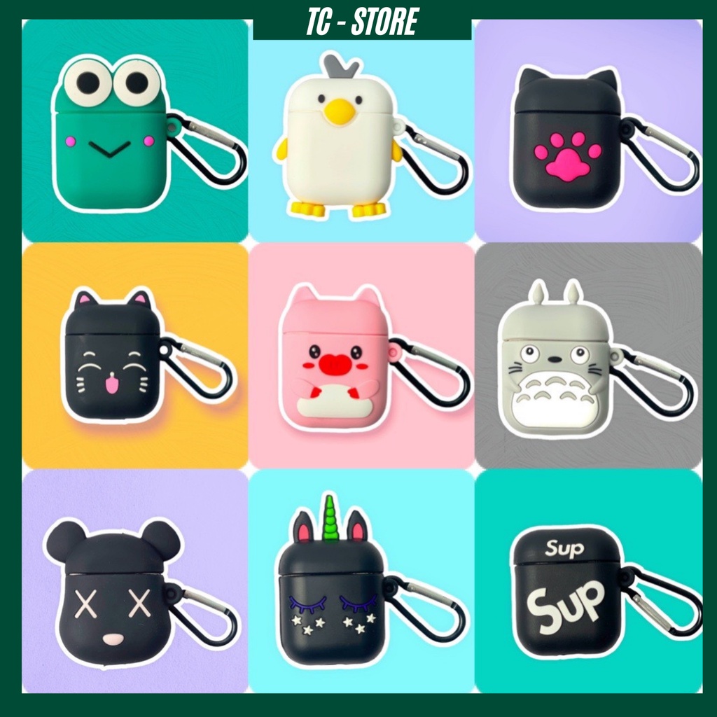 Vỏ bảo Vệ Bao Đựng tai nghe case airpods 2 chống va đập