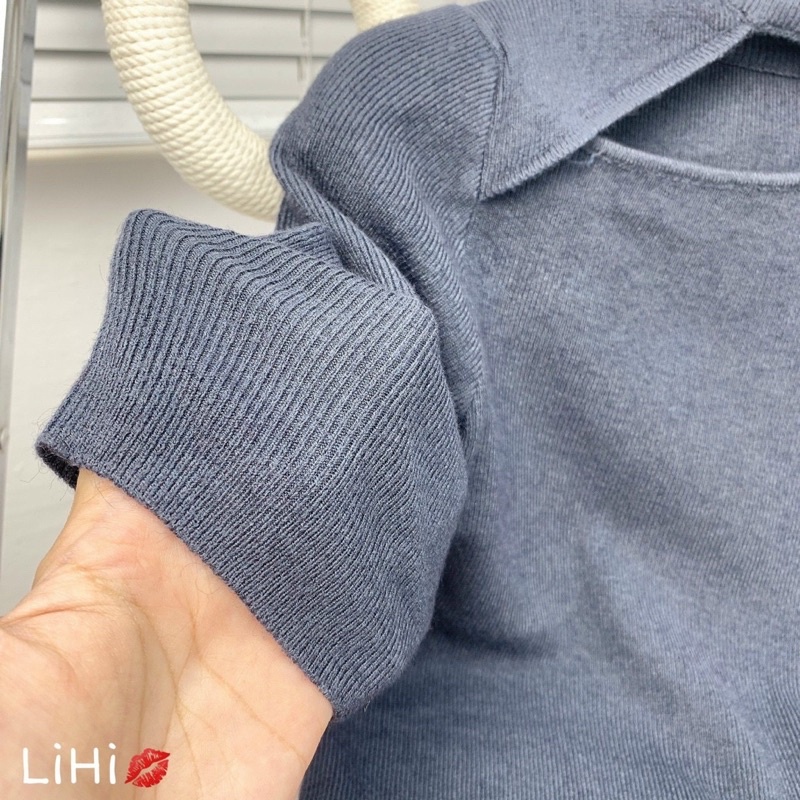 ÁO LEN TĂM CỔ KHOÉT CÁCH ĐIỆU PHONG CÁCH HÀN QUỐC MS16919