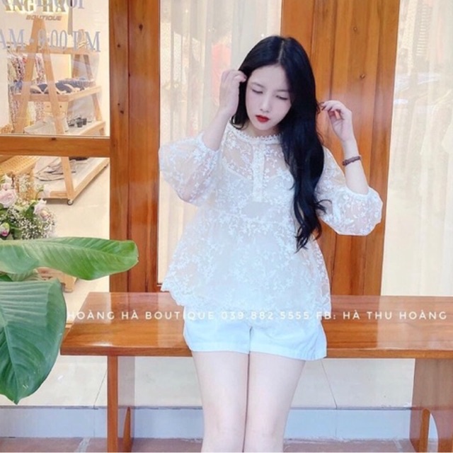 ÁO TIỂU THƯ BABYDOL THÊU NỔI NÚT NGỌC(hình thật)