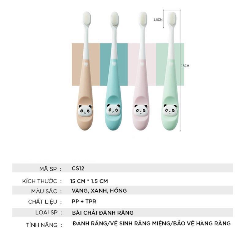 Bàn chải đánh răng cho bé sợi tơ siêu mềm mini soft Dollar Minho