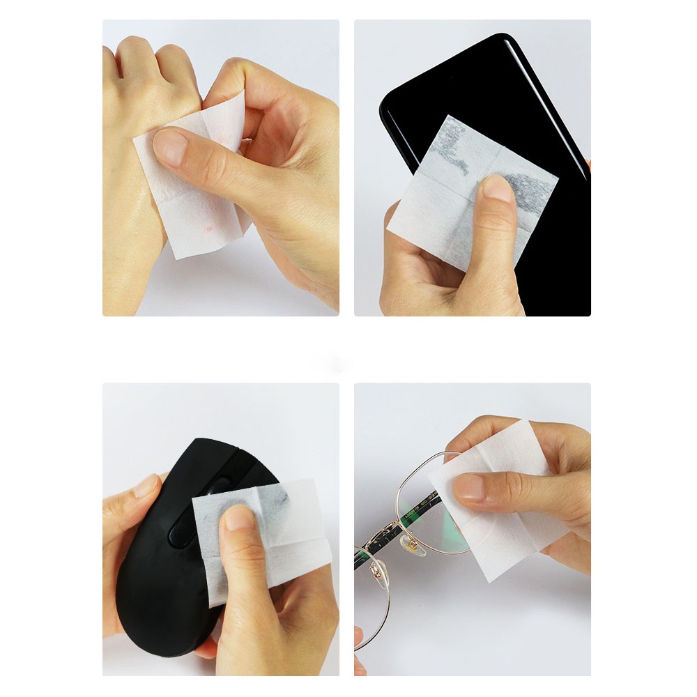 Combo 20 miếng cồn lau màn hình đồng hồ điện thoại lens máy ảnh móng tay Alcohol Pad