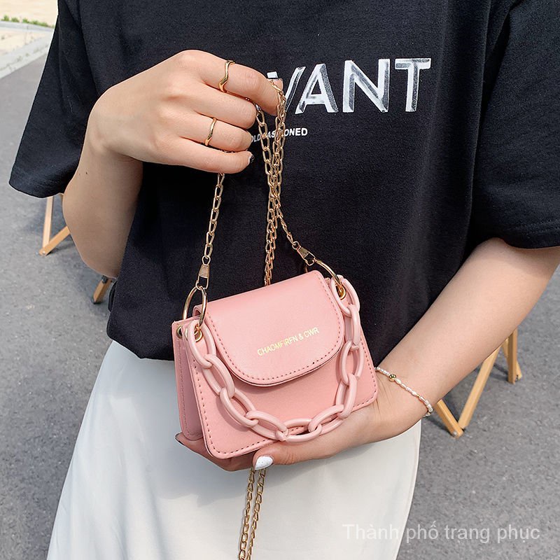 Túi đeo chéo hình vuông acrylic phong cách phương Tây mới dành cho phụ nữ 2022
