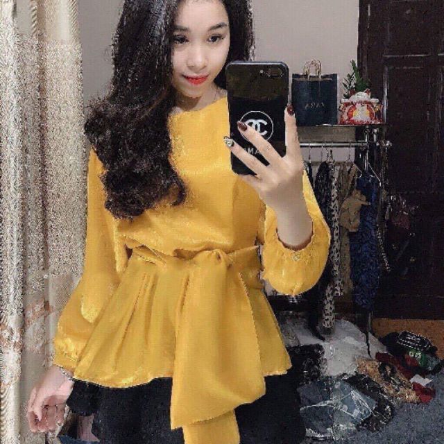 Áo lụa đẹp cho chị e.