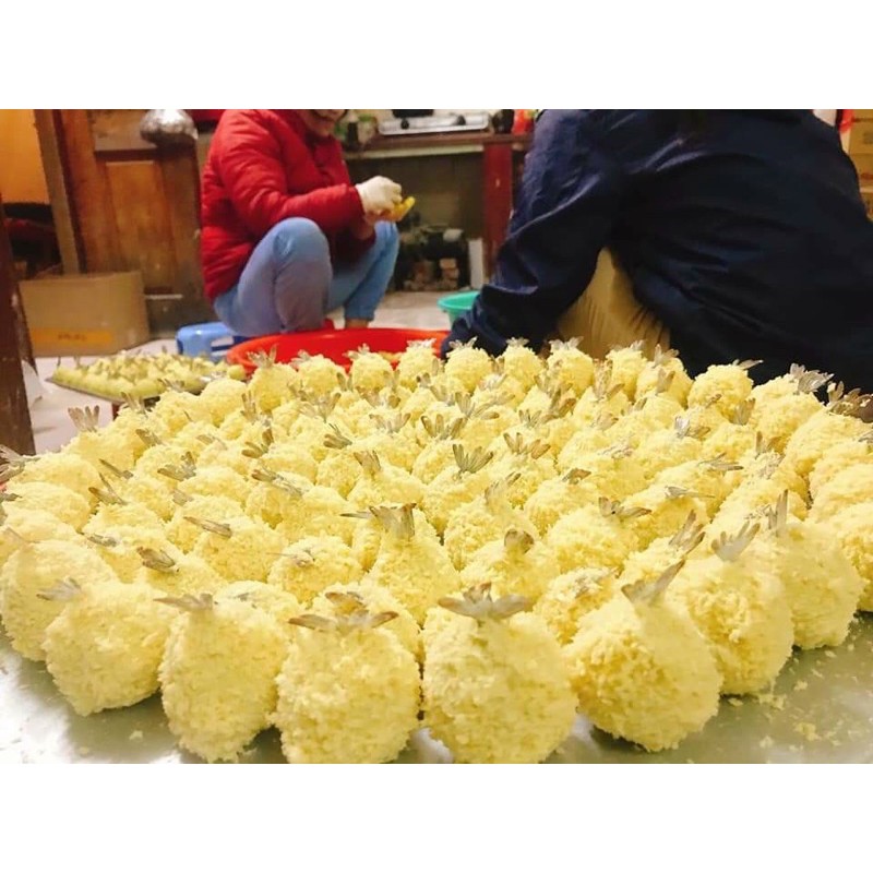 Tôm viên tuyết hoa nhân fomai khay 12 con