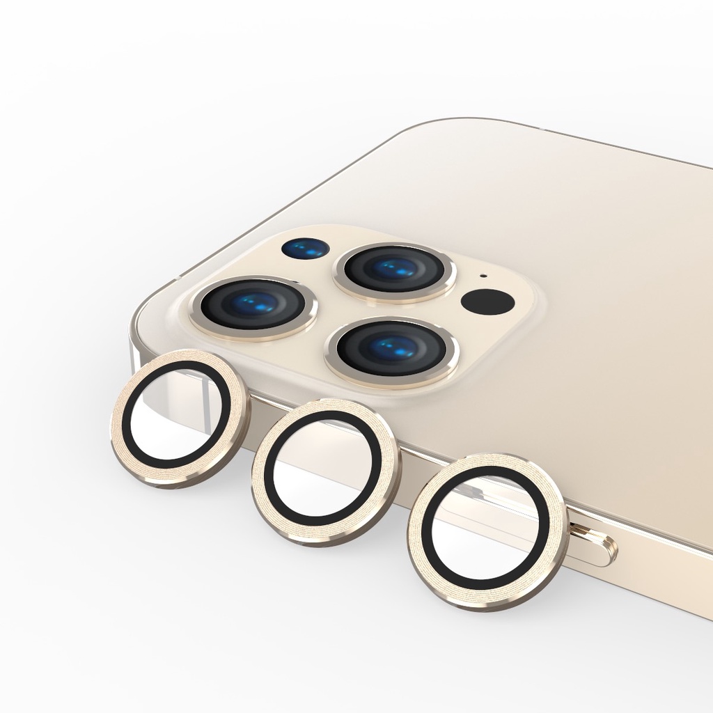 Kính Cường Lực Camera Lens Mipow Kingbull Alumium Cho iPhone 13 Pro Max / 13 Pro / 12 Pro Max / 12 Pro