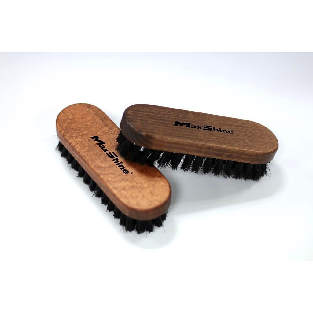 BÀN CHẢI LÀM SẠCH NỘI THẤT MAXSHINE LEATHER &amp; ALCANTARA CLEANING BRUSH COMPACT SIZE 12X4CM 7011007