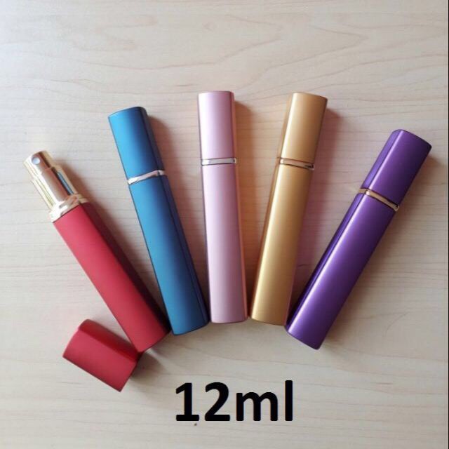 Lọ chiết nước hoa vuông 12ml bọc nhôm