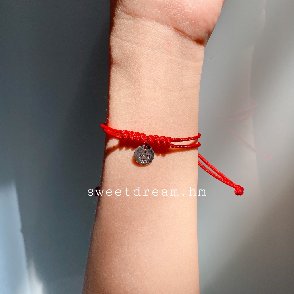 Vòng Tay Dây Dòng Ngọc Mix Charm I LOVE YOU, Vòng Tay Handmade Xinh Xắn