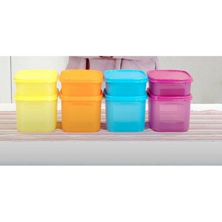 Tupperware hộp bảo quản thực phẩm Colorful rectangular 250ml 850ml 1,9L