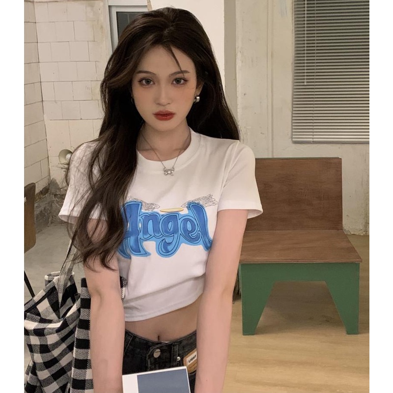 Áo Thun Tay Ngắn Màu Sắc Thời Trang Dành Cho Nữ