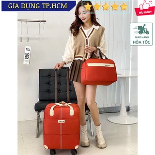 🆕 Vali du lịch tay kéo XXCLW size lớn 18inch 35x20x39cm + Túi kèm 37x17x27cm