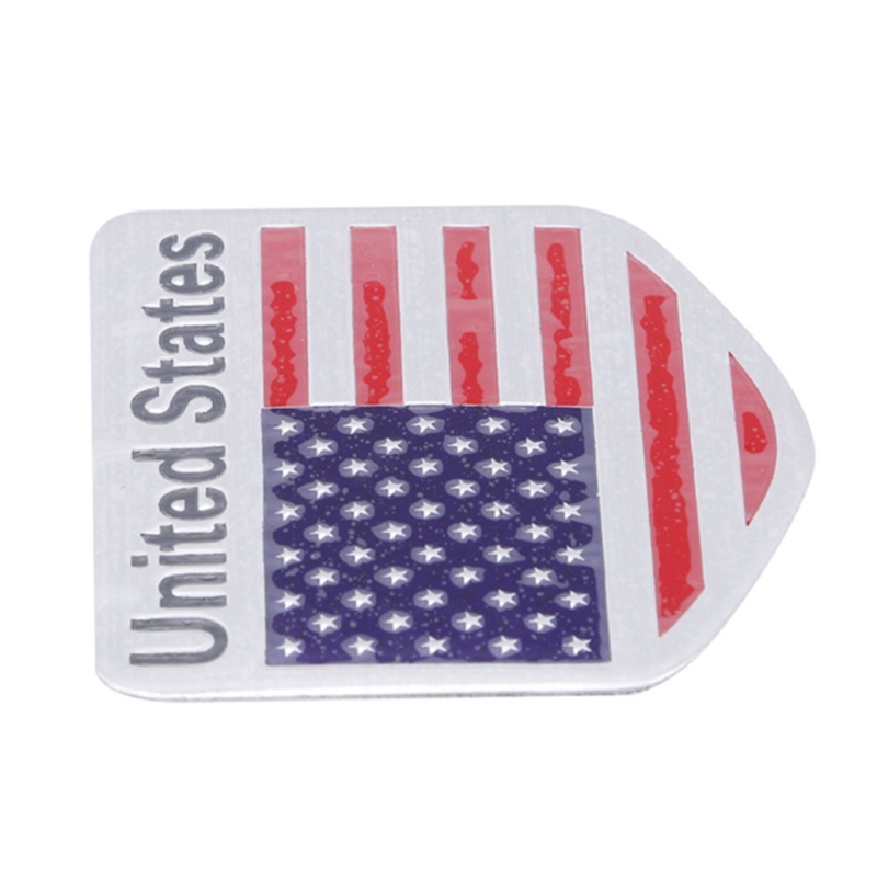 Decal Dán Trang Trí Hình Lá Cờ Mỹ 3d Bằng Nhôm Cho Xe Hơi