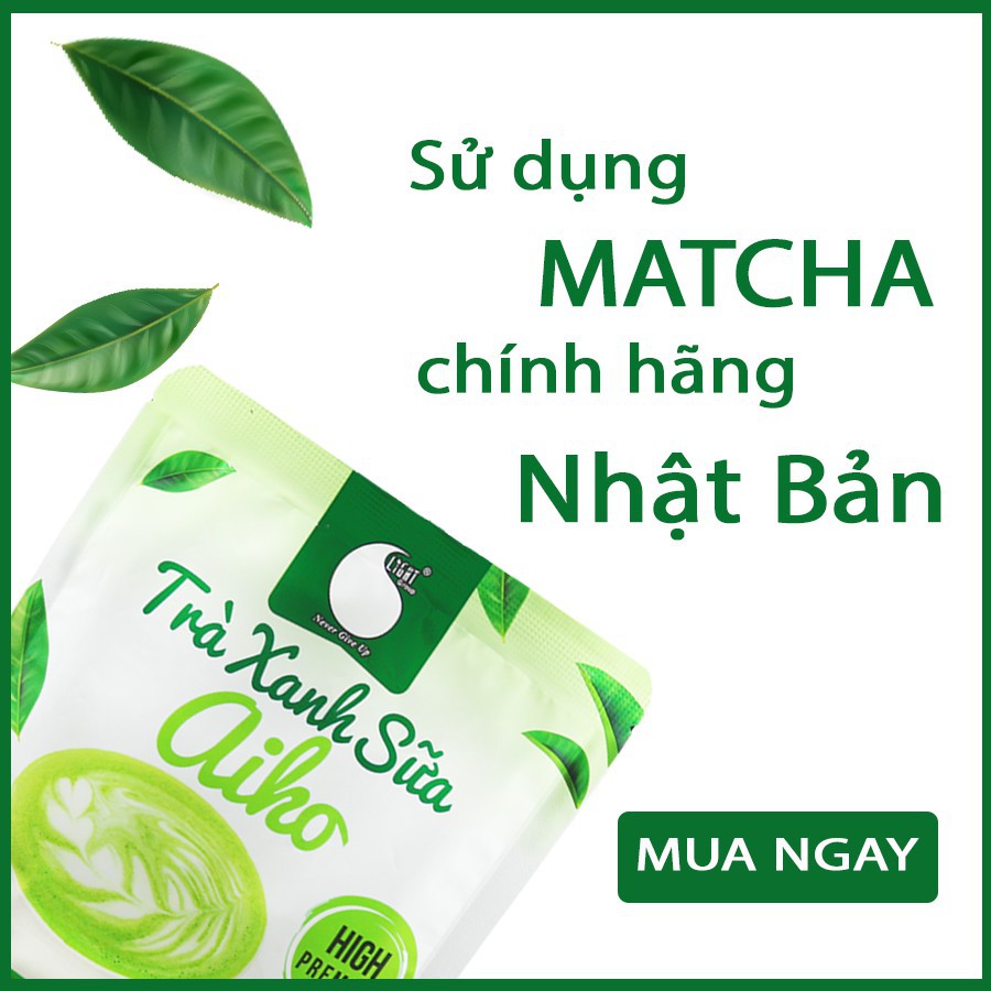 Combo 2 Bột trà xanh sữa Aiko - sử dụng matcha Nhật thơm ngon - tiện lợi Light Coffee - Gói 50g | BigBuy360 - bigbuy360.vn