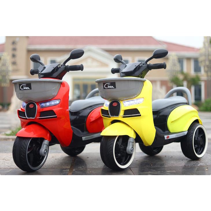 Xe máy điện đồ chơi 3 bánh CHIWA cho bé vui chơi ngoài trời