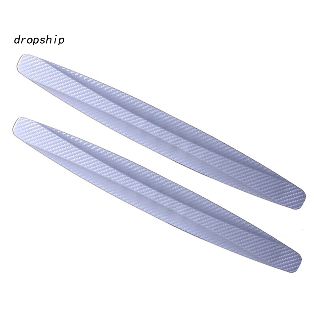 Bộ 2 Miếng Dán Sợi Carbon Bảo Vệ Cạnh Xe Hơi Chống Trầy Xước