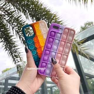 Ốp điện thoại thiết kế kiểu ấn bong bóng giảm căng thẳng cho Iphone 12 Pro Mini 11 Xs Max Xr 7 8 Plus