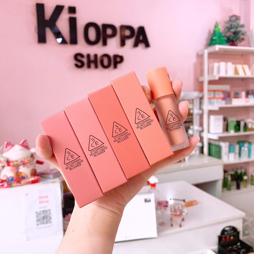 Phấn Má Hồng Dạng Kem 3CE Velvet Liquid Blusher