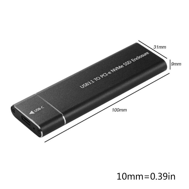 Vỏ Ổ Cứng Ssd 10gbps M2 Ssd 2280 Usb3.1 Type-C Sang M.2 M