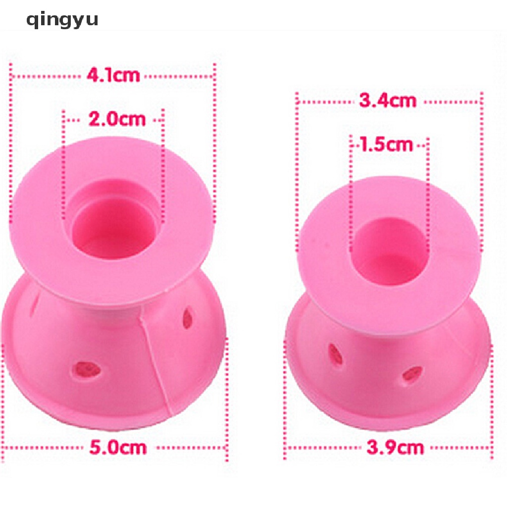 Bộ 10 Lô Cuốn Tóc Bằng Silicon Mềm DIY Dành Cho Nữ