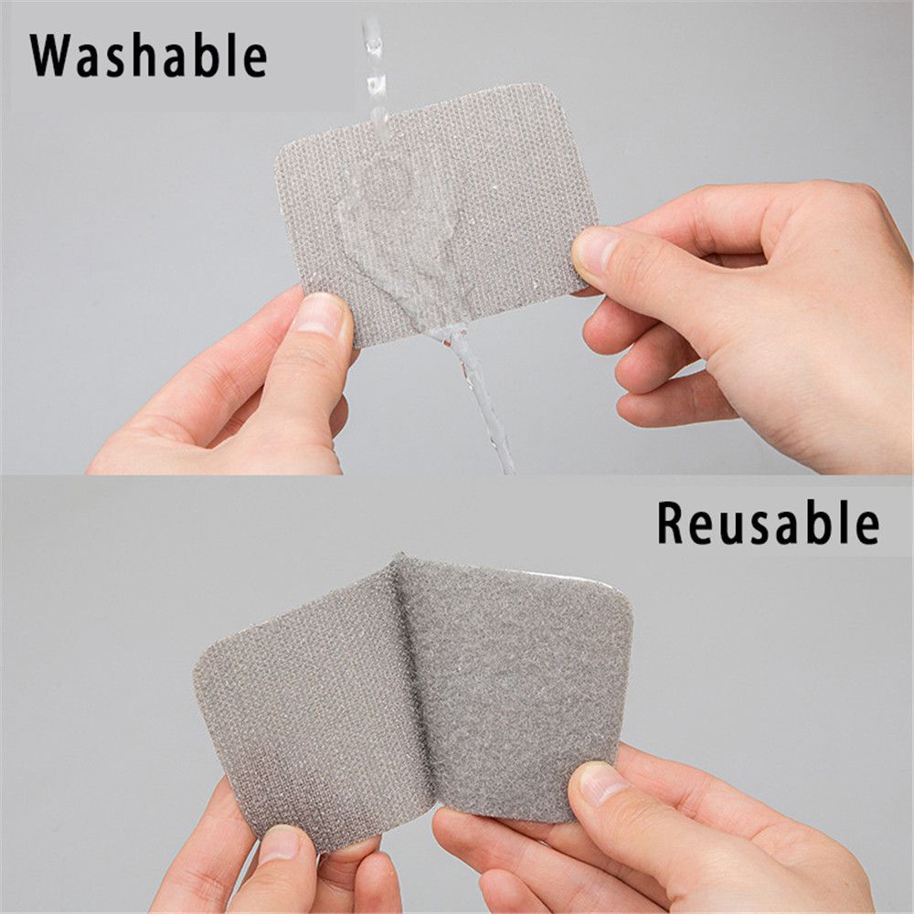 Set 10 cặp miếng dán hình vuông chống trượt dùng để trang trí ghế sofa