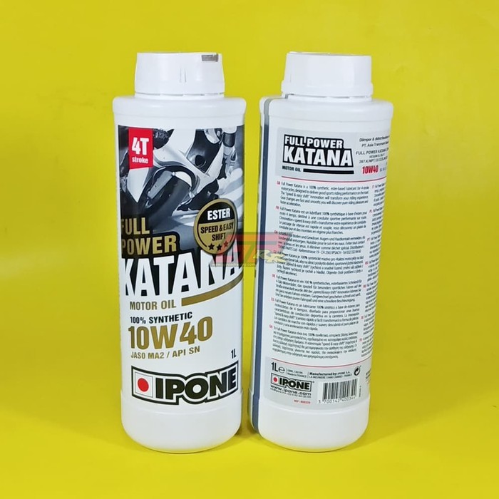 Dầu nhớt nhập khẩu tổng hợp cao cấp từ Pháp IPONE FULL POWER KATANA 10W40 (SPEED &amp; RACE) (1L) (Fully Synthetic)