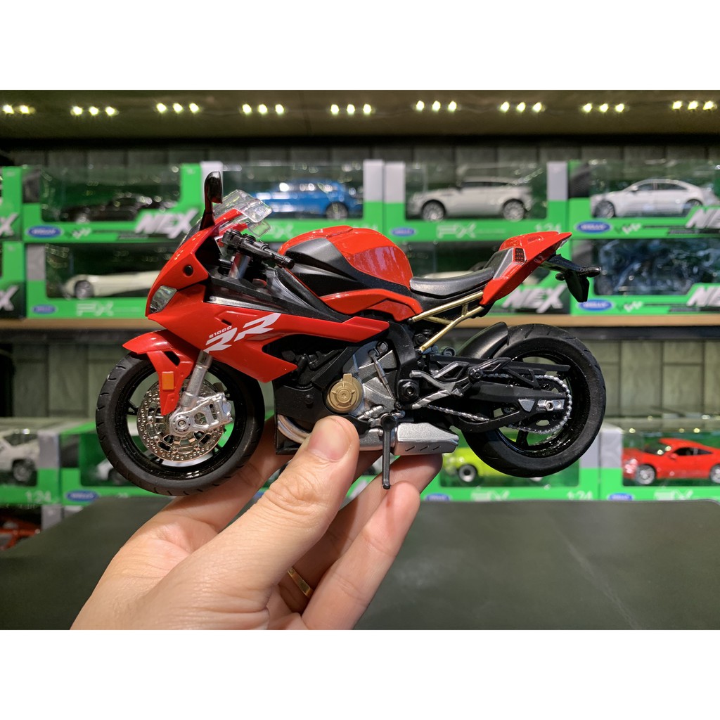 Xe mô hình motor siêu xe BMW s1000rr 2020 tỉ lệ 1:12 Hãng Alloy