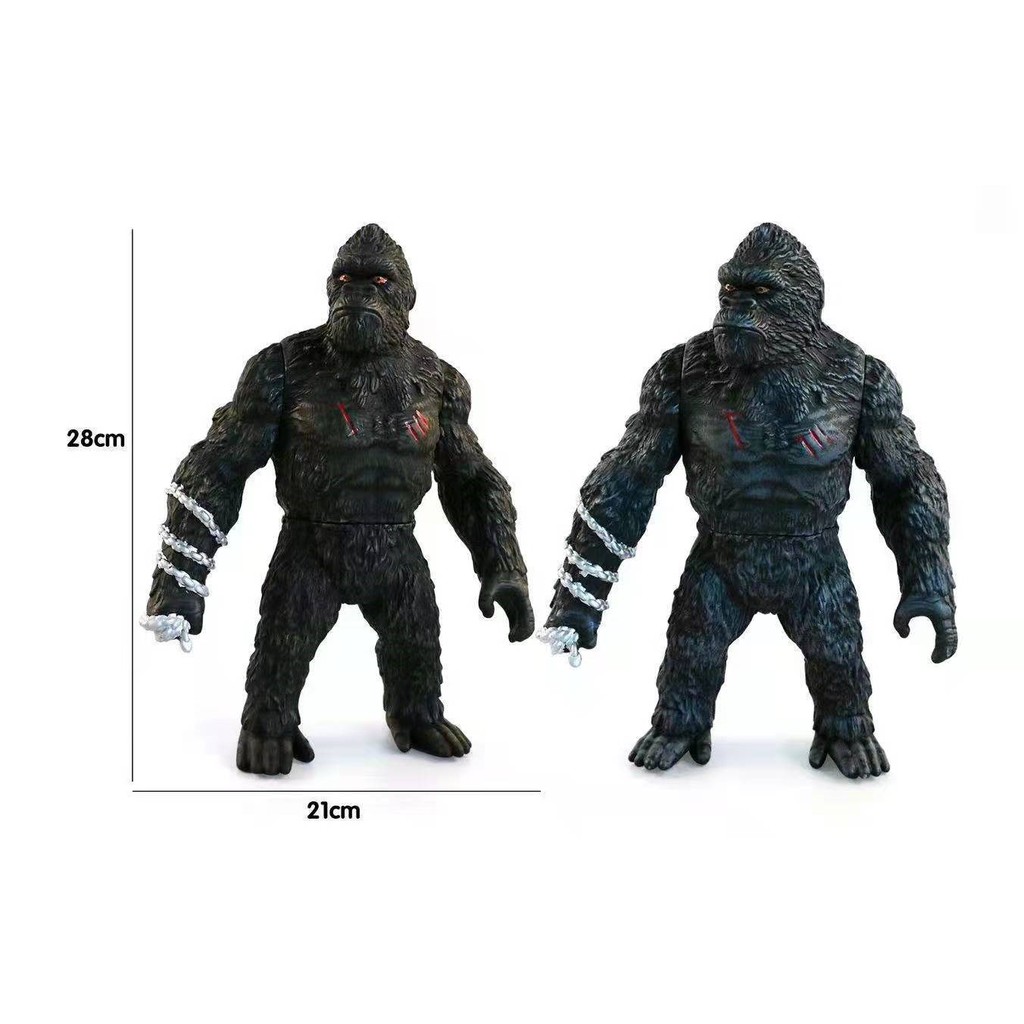 Mô Hình King Kong ( màu xám ) cao 28 cm ( Đảo đầu lâu - Skull Island - MonsterVerse )