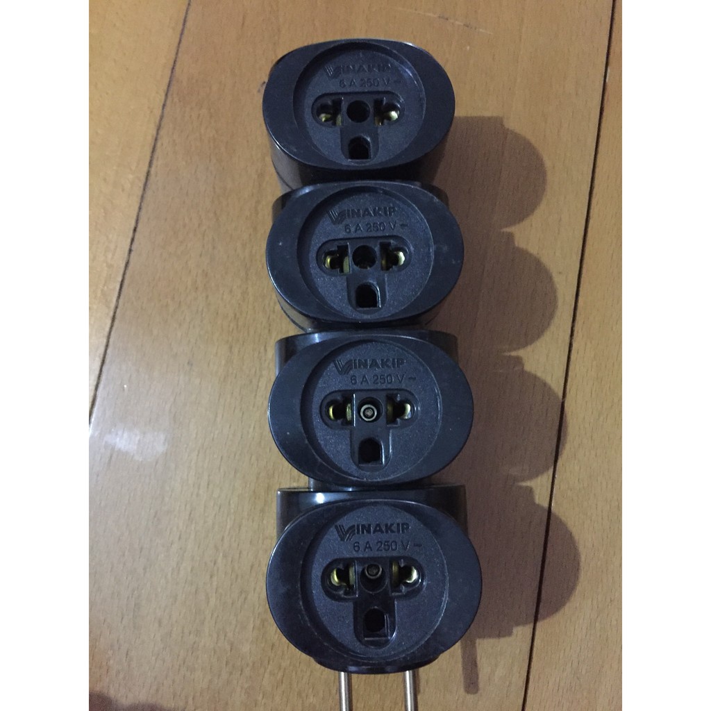 ĐẦU NỐI Ổ CẮM VINAKIP 3 NGẢ ĐA NĂNG 6A 250V
