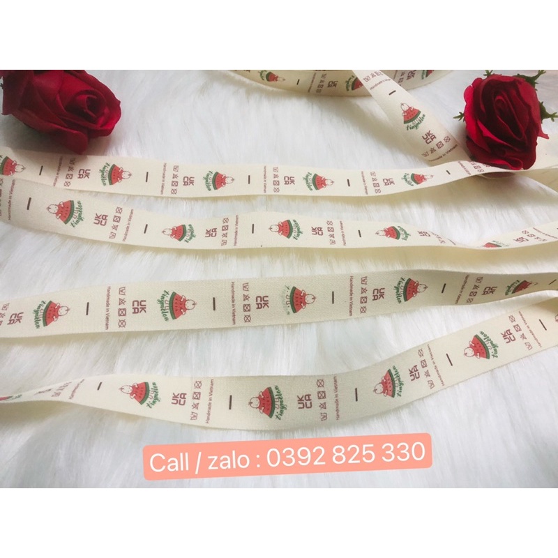 200 chiếc mác quần áo cotton / In mác áo theo yêu cầu/ thiết kế riêng