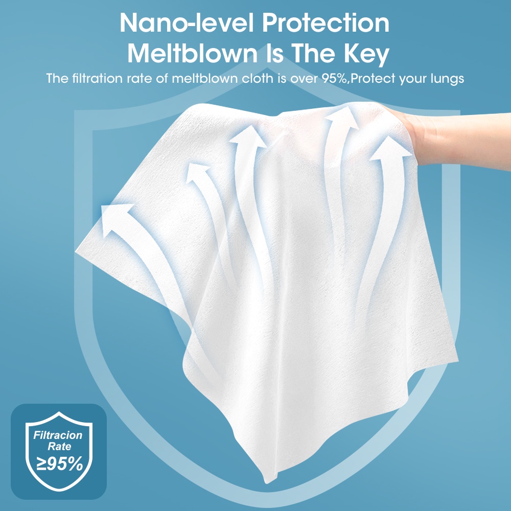 Bộ 10/20/50 Khẩu Trang ffp2 kn95 4 Lớp Hình Trái Tim Bảo Vệ