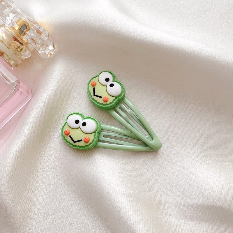 Set 2 kẹp tóc kiểu dáng hoạt hình dễ thương phong cách thời trang Hàn Quốc