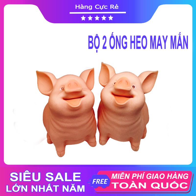 Bộ 2 ống heo tiết kiệm mini siêu dễ thương 🐷 Freeship 🐷 Ống heo phong thủy trang trí - Shop Hàng Cực Rẻ