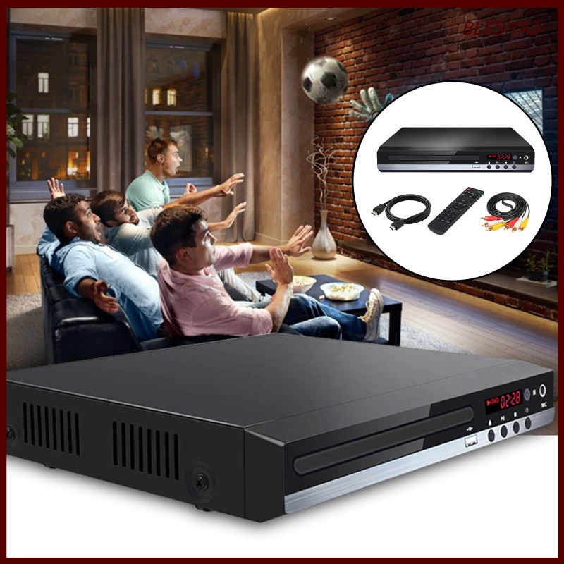 DVD Player HDMI AV Cable Region Free UHD 1080P for Home Remote Control US