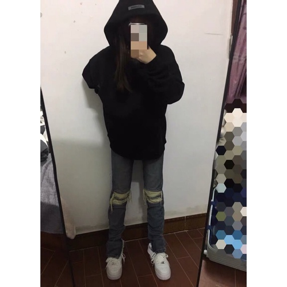 Quần jeans For Amiri rách gối