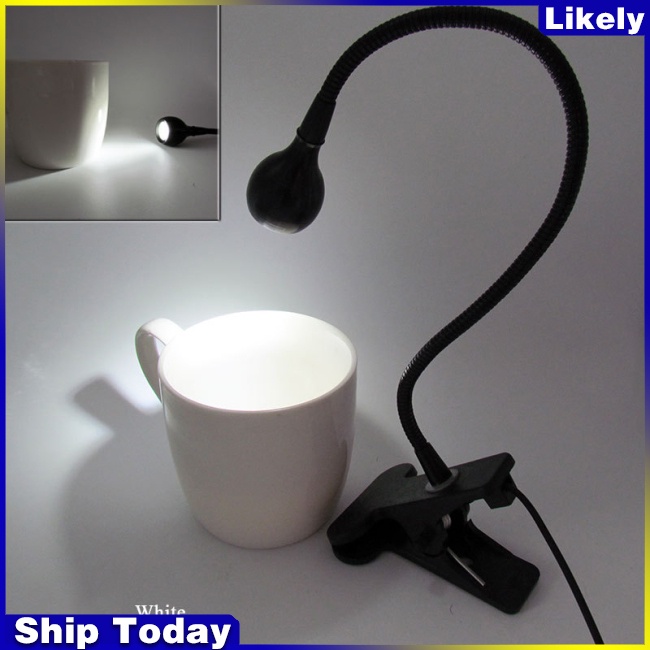 Đèn LED để bàn 5V 3W có kẹp linh hoạt bảo vệ mắt cổ dễ thương