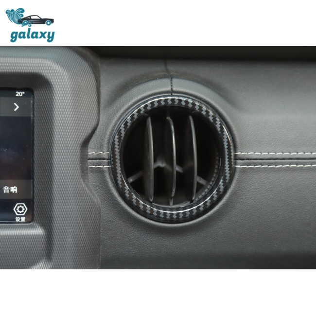 Bộ 4 Viền Lỗ Thông Khí Bằng Sợi Cacbon Cho Jeep Wrangler Jl Jt 18+