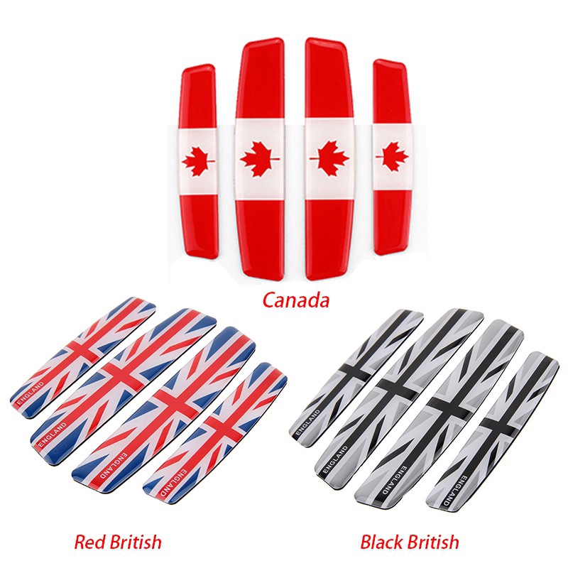 Miếng dán hình lá cờ quốc gia chống trầy/ trang trí cho xe hơi