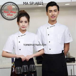 áo bếp,đồng phục bếp cao cấp giá rẻ AB21