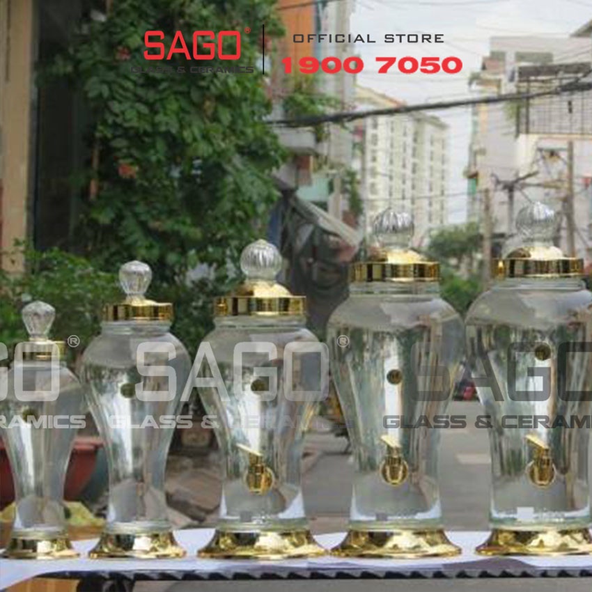 Bình Thủy Tinh Ngâm Sâm Phú Hòa 5 Lít | Thủy tinh Cao Cấp , Sản Xuất Việt Nam
