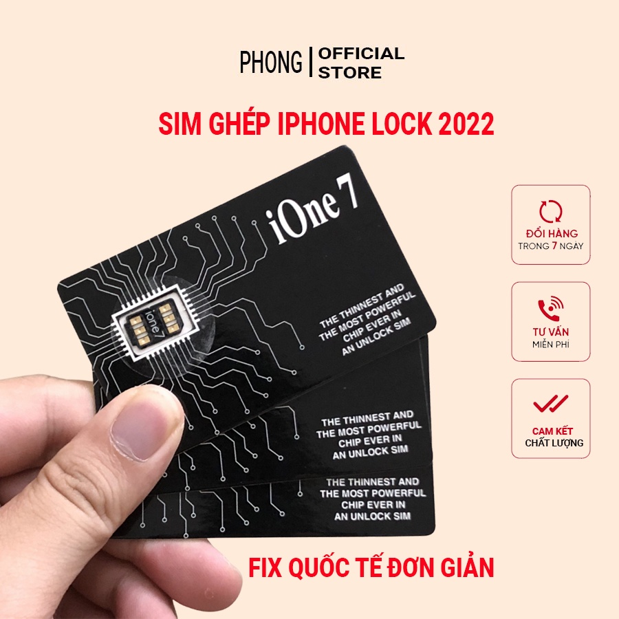 Sim ghép thần thánh ione 7 Meta Sprice II. Sim ghép Hicard 2.0 cho iP lock, hỗ trợ ghép online