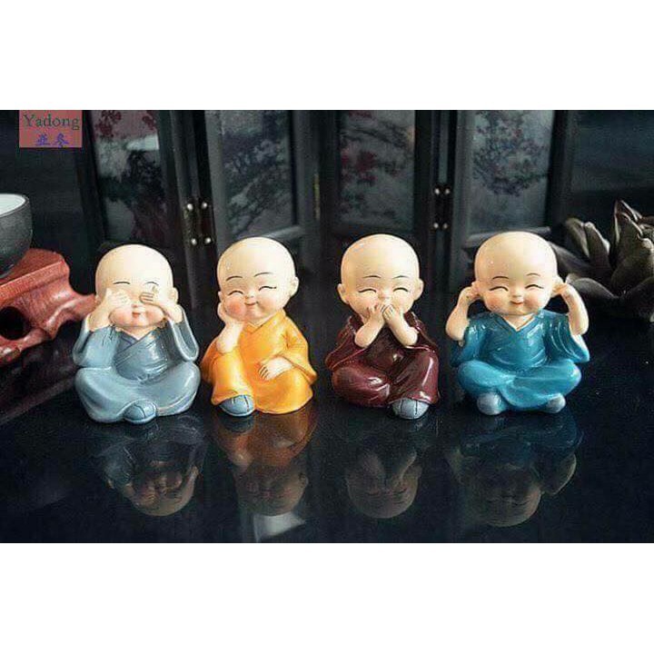 Bộ tượng bốn không, phong cách Nhật Bản, đồ chơi phong thủy không thể thiếu trong căn phòng bạn