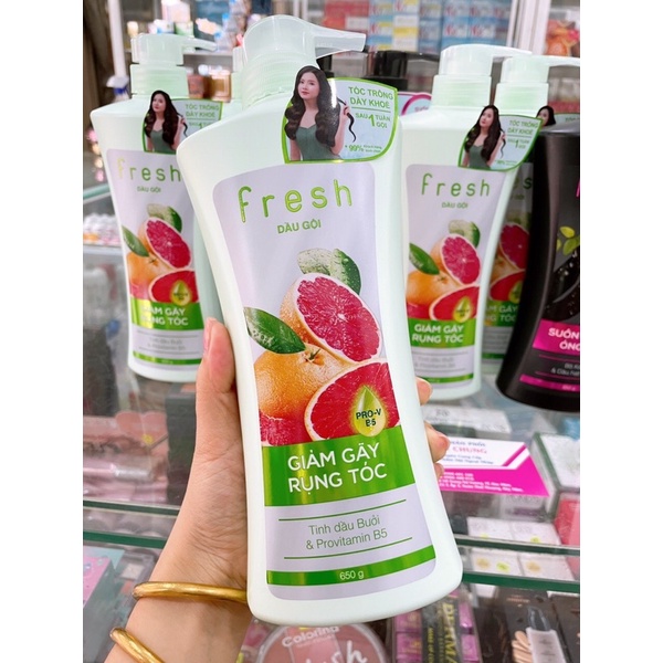 Dầu gội đầu Fresh Tinh dầu bưởi & Provitamin B5 Giảm gãy rụng 650ml