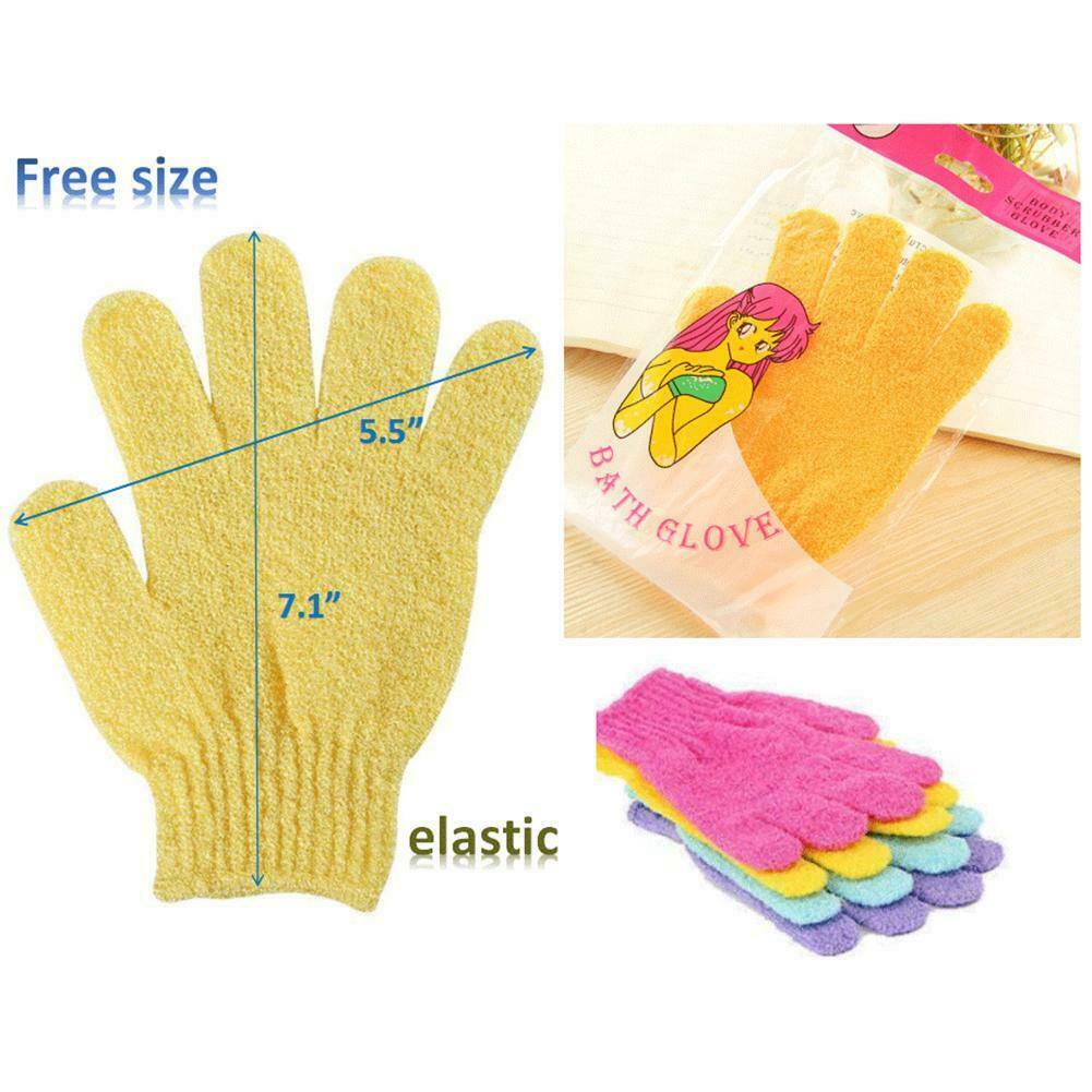 Găng Tay Mát Xa Tẩy Tế Bào Chết Toàn Thân B5X2 Bằng Nylon Màu Sắc Ngẫu Nhiên