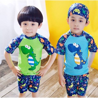 combo bộ bơi kitty và khủng long cho bé