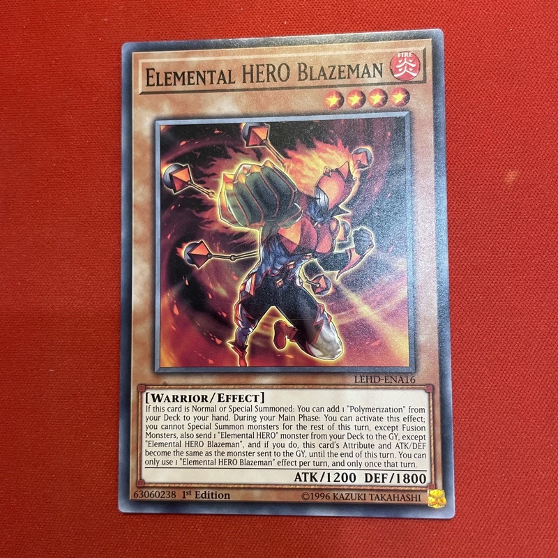 EN-JP]Thẻ Bài Yugioh Chính Hãng] Elemental Hero Blazeman