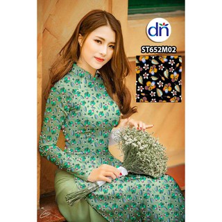 Vải in áo dài 3D