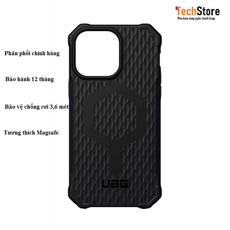 Ốp UAG ESSENTIAL ARMOR MAGSAFE cho I.PHONE 14 / 14 Pro / 14 Plus / 14 Pro Max