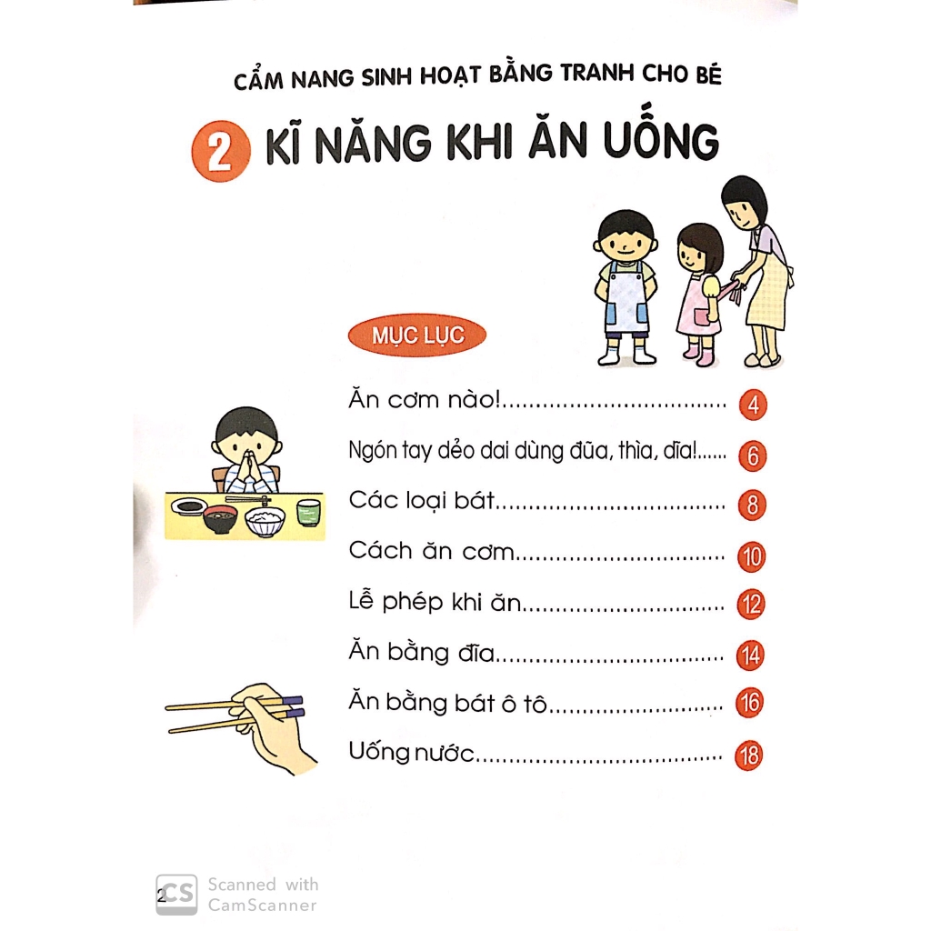 Sách - Cẩm Nang Sinh Hoạt Bằng Tranh Cho Bé Tập 2: Kĩ Năng Khi Ăn Uống (Tái Bản 2019)