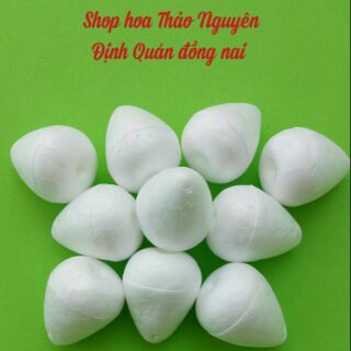 Nụ lớn làm hoa hồng 3cm, cao 3.5cm